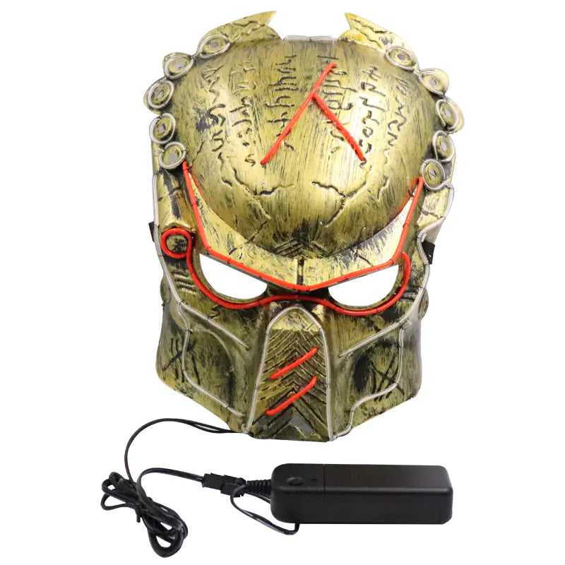 Predator Cosplay LED Mask for Halloween Costume