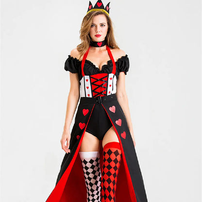 Red Peach Heart Queen Halloween Costume