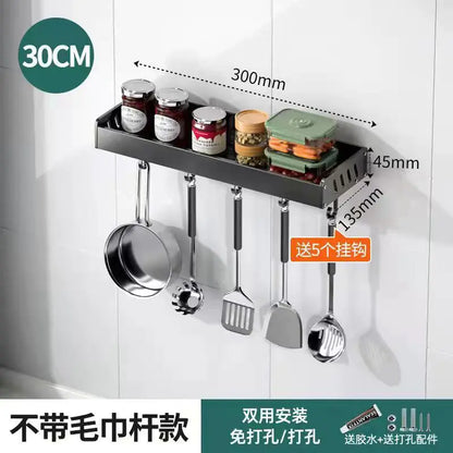 Wall-Mount Multi-Use Kitchen Organizer