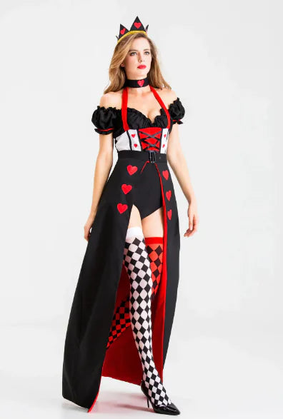 Red Peach Heart Queen Halloween Costume