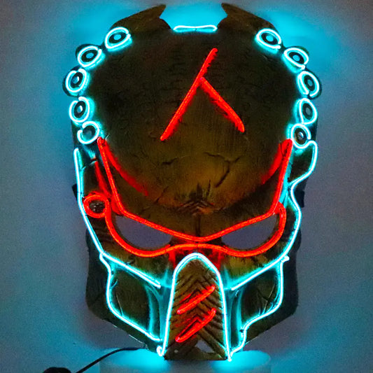 Predator Cosplay LED Mask for Halloween Costume