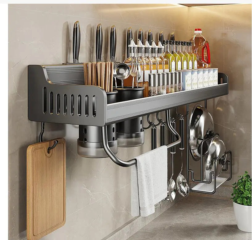 Wall-Mount Multi-Use Kitchen Organizer