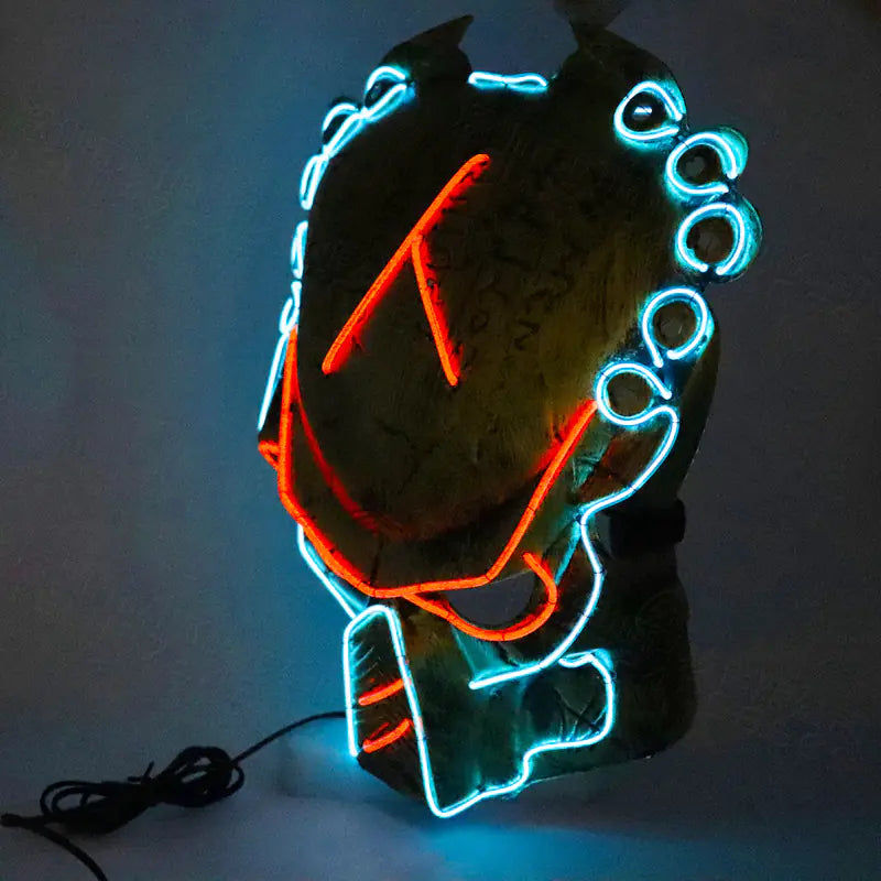 Predator Cosplay LED Mask for Halloween Costume