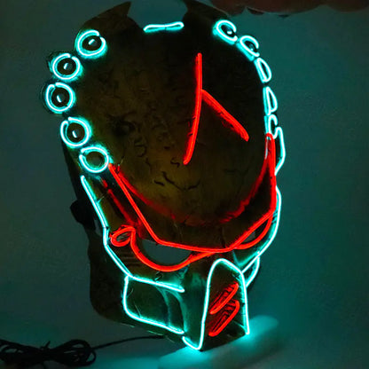 Predator Cosplay LED Mask for Halloween Costume